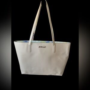 Betsy Johnson XL Pink Leather Tote